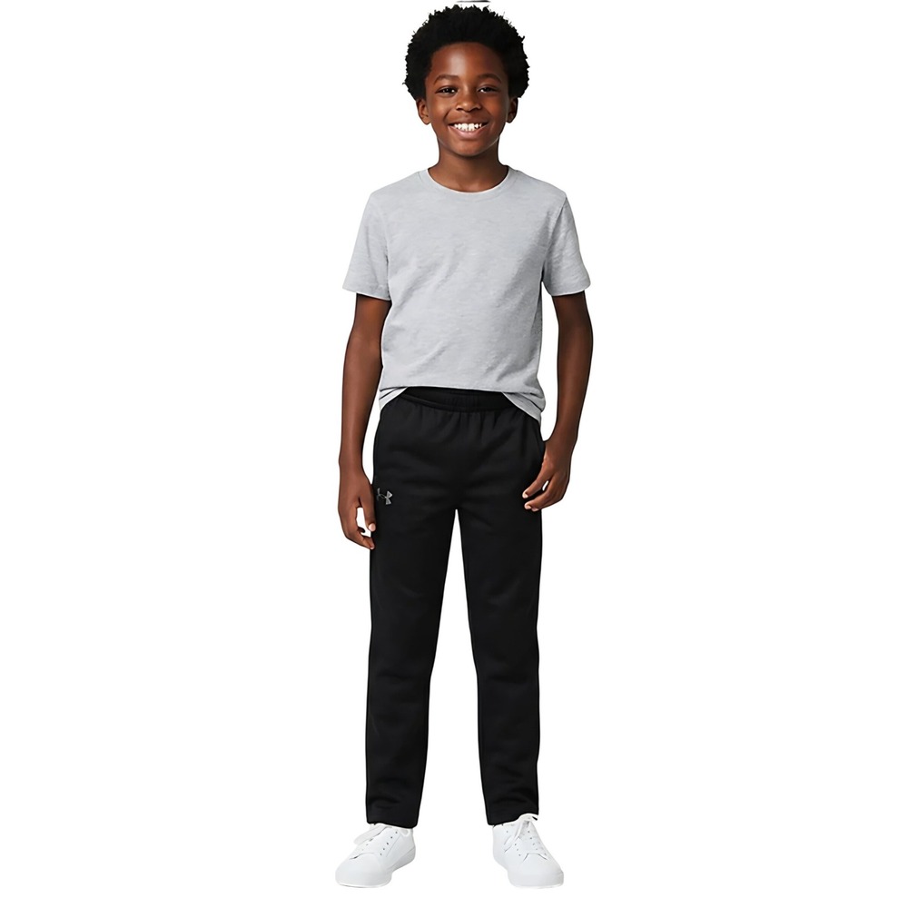 Under Armour‎ Boys Black Fleece Joggers Loose Fit Athletic Pants Youth Large YL